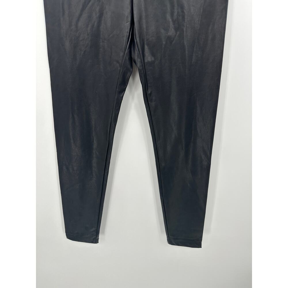 Boston Proper Womens Black Aspen Faux Leather Pull On Legging Sz XS Edgy Grunge - Picture 4 of 7
